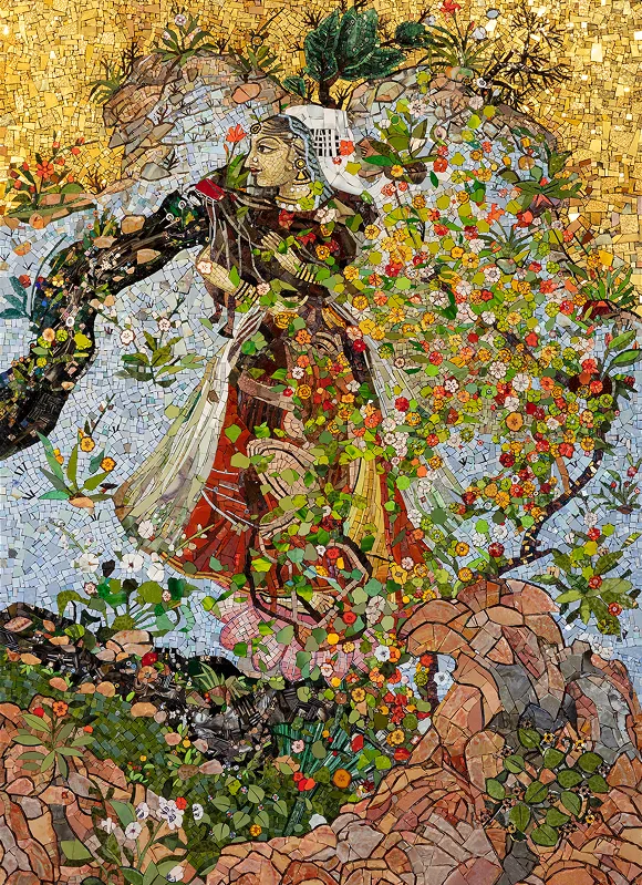 Shahzia Sikander, Touchstone, 2021