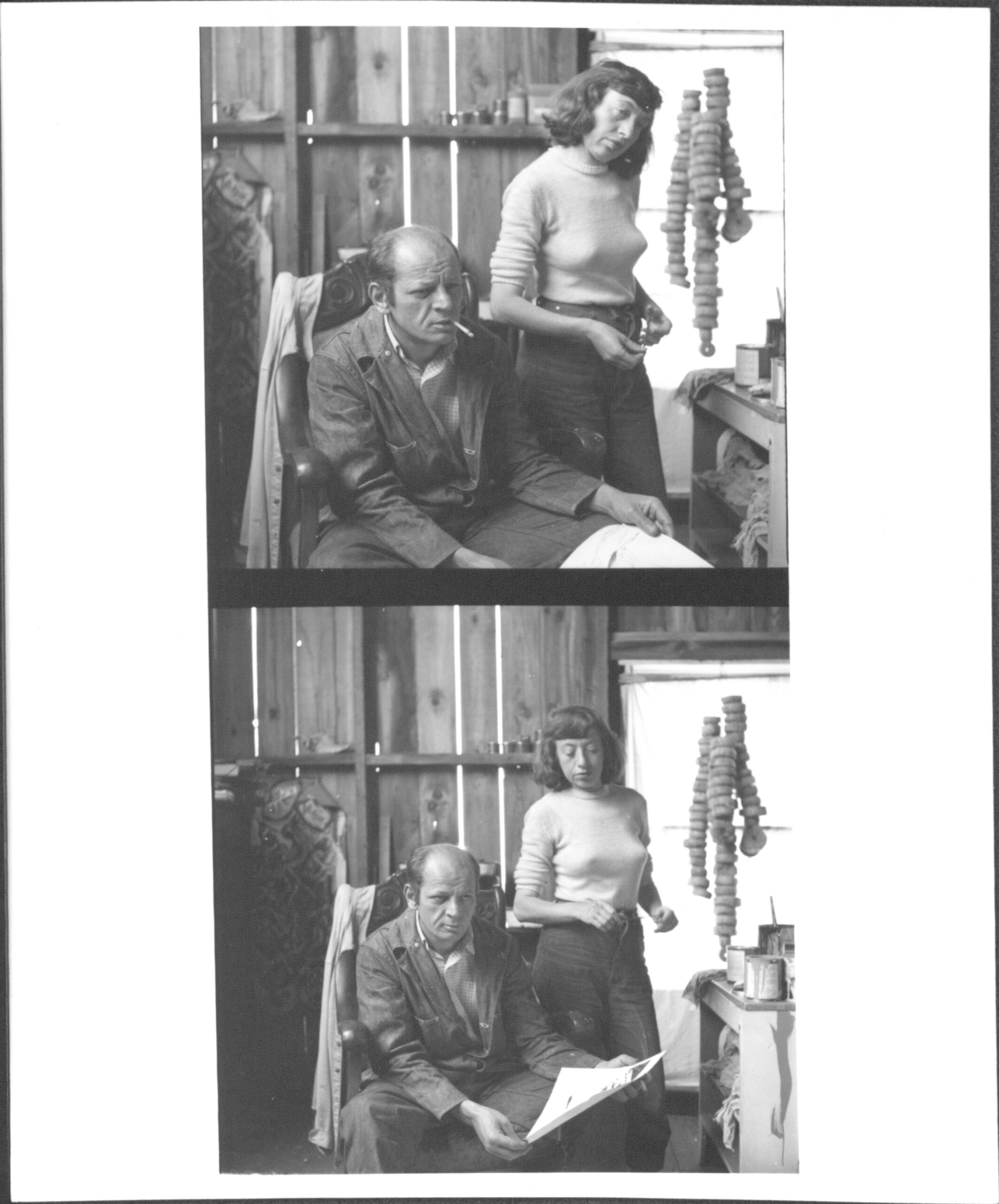 Jackson Pollock and Lee Krasner, 1949.