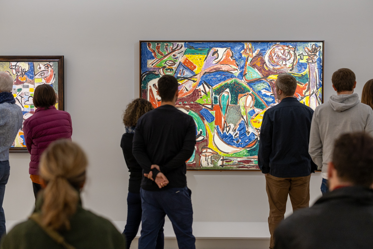 Installation images of “Jackson Pollock: The Early Years (1934-1947) at Musée National Picasso-Paris.