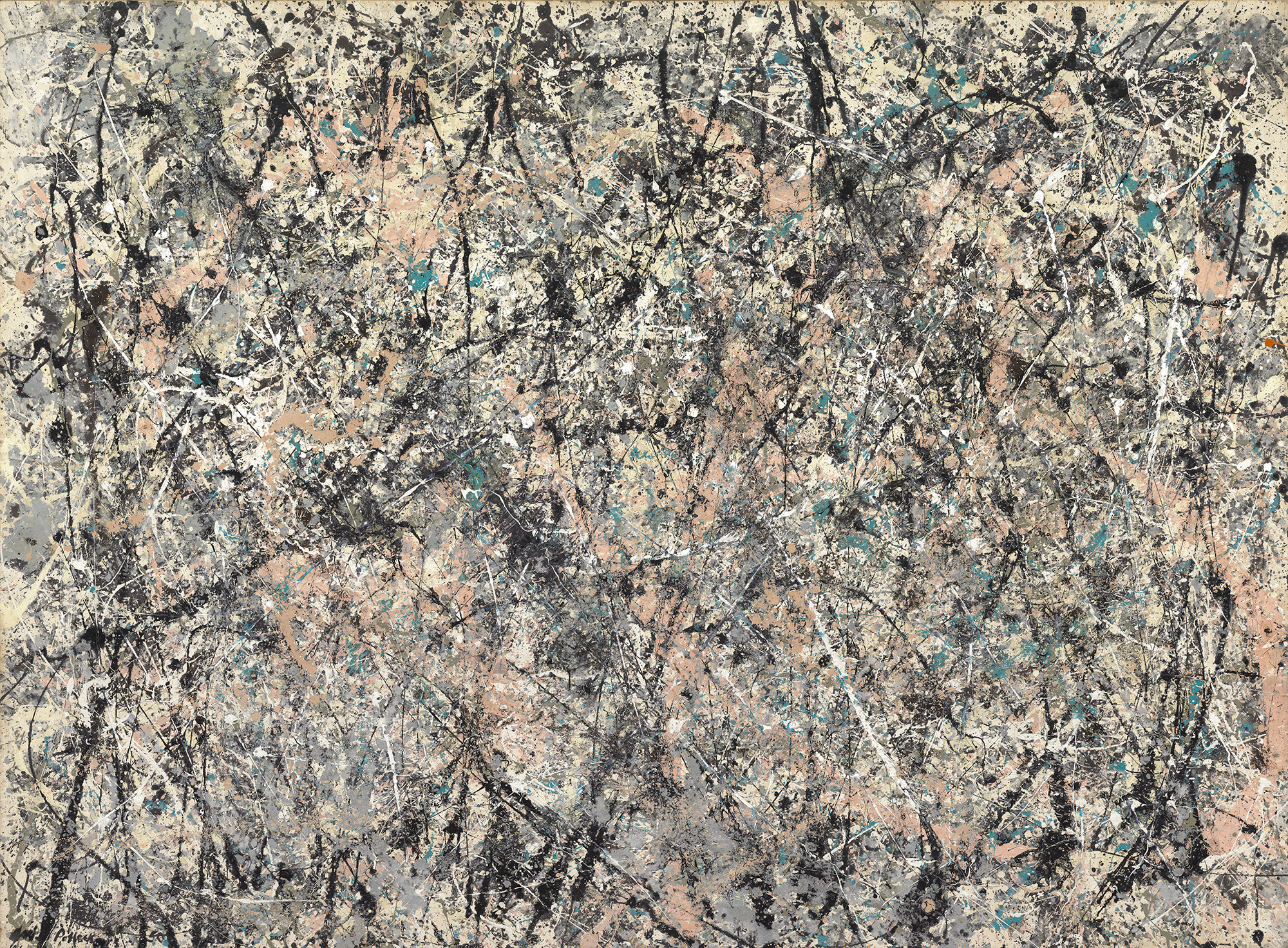 Jackson Pollock, Number 1, 1950 (Lavender Mist), 1950, oil, enamel, and aluminum on canvas, Ailsa Mellon Bruce Fund, 1976.37.1.