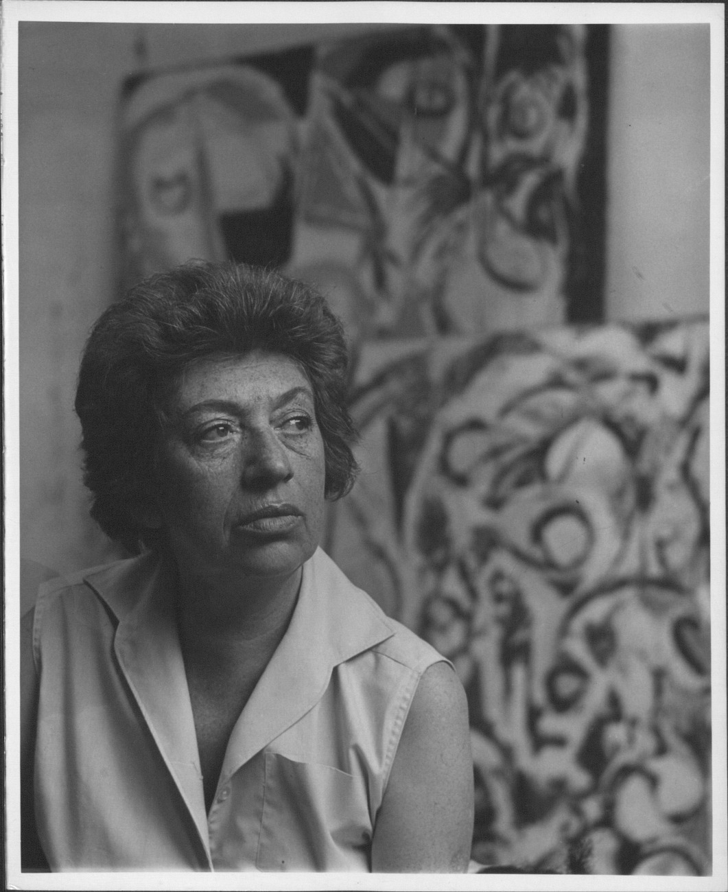 Portraits of Krasner by Paul De Vries, circa 1960-1961.