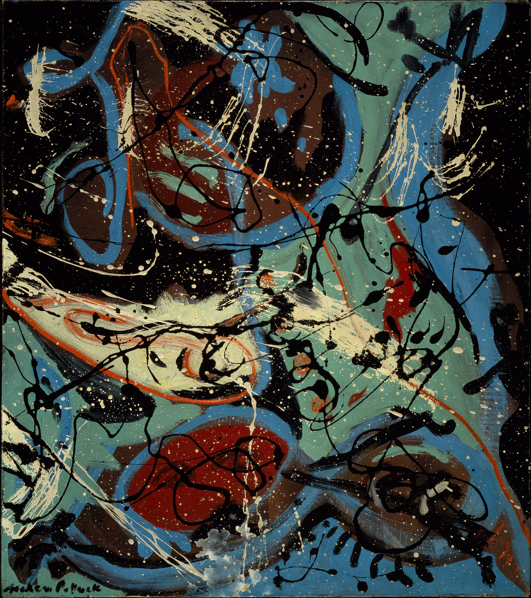 Jackson Pollock, Composition with Pouring II, 1943